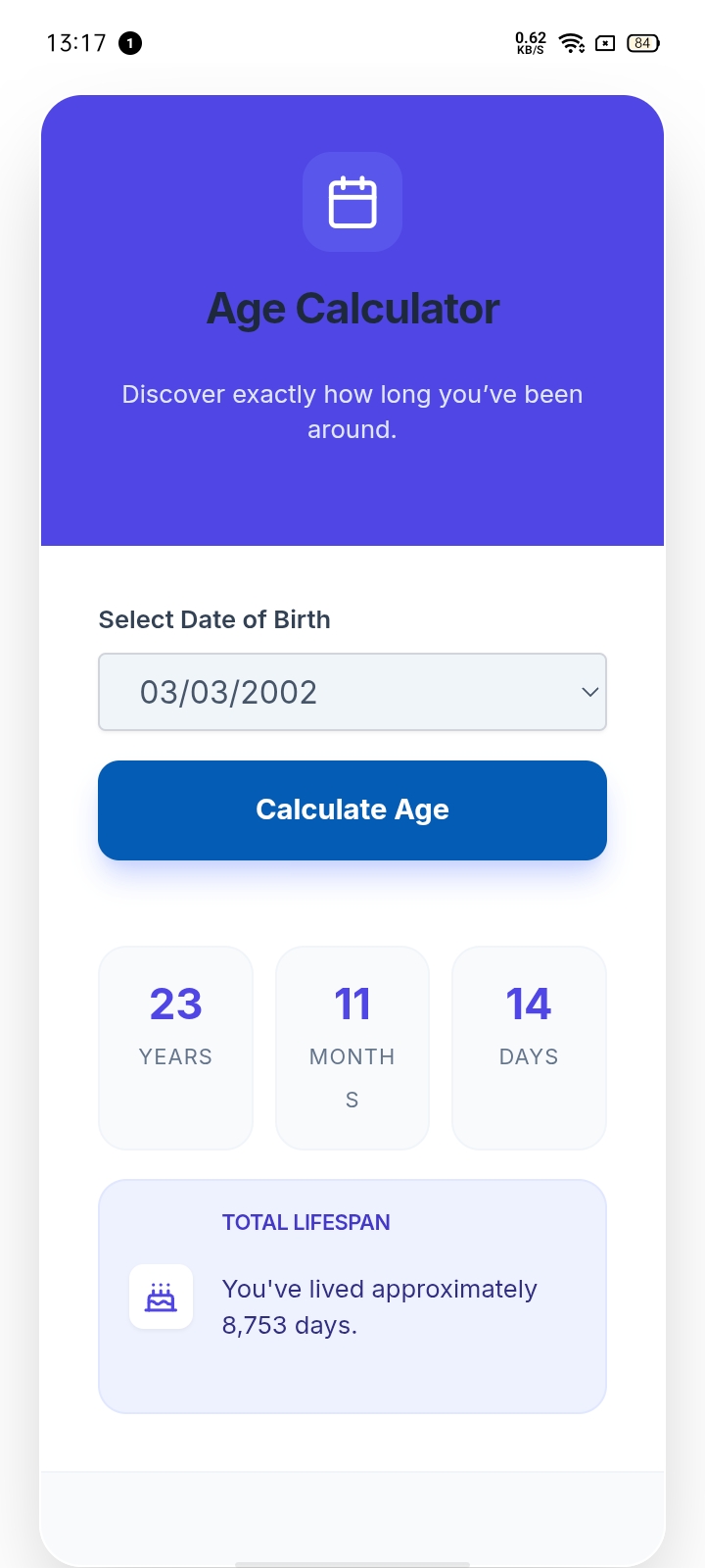 Age Calculator